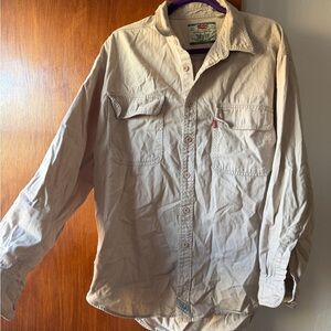 Levi’s Beige Button-Up Shirt